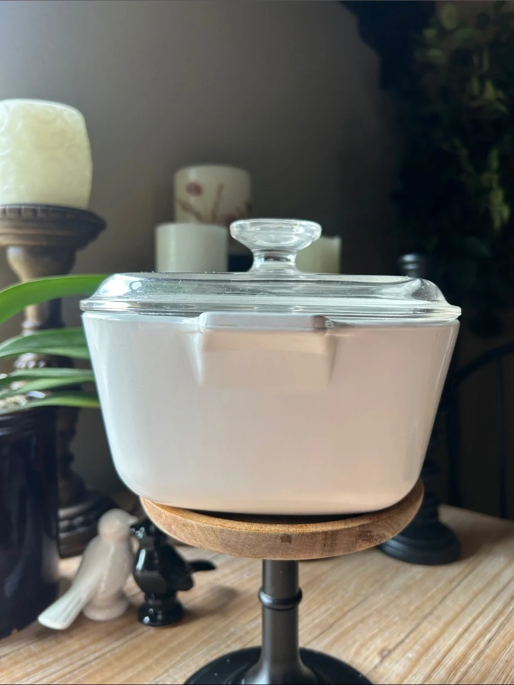 Vintage  CorningWare Blue Cornflower Casserole Dish & Glass Lid.